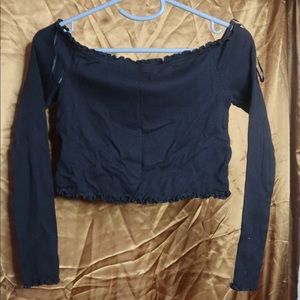 Black Off the shoulder Top